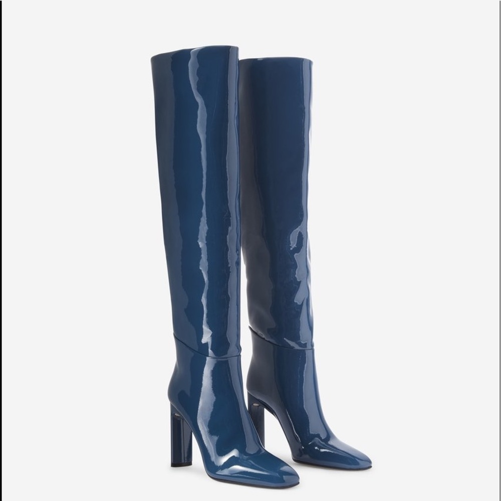 Tamarra Mellon Legacy Knee High Teal Boots